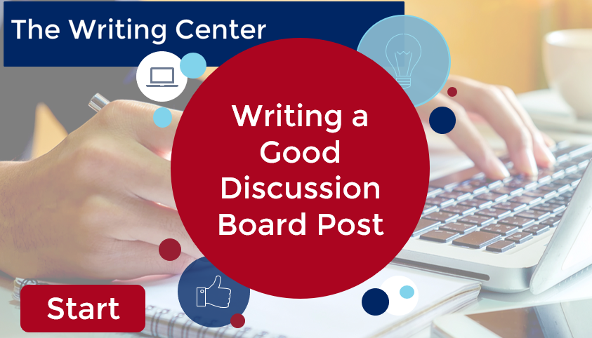 how to write discussion board post